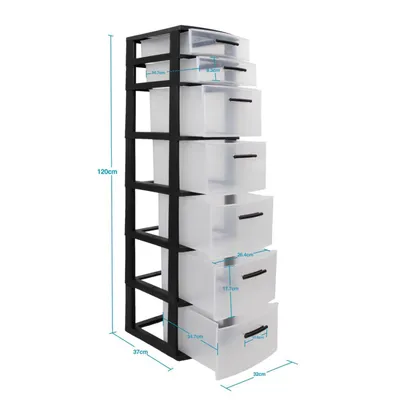 Imagen 2 del producto Cajonero 7 Niveles Eclypse Negro MQ