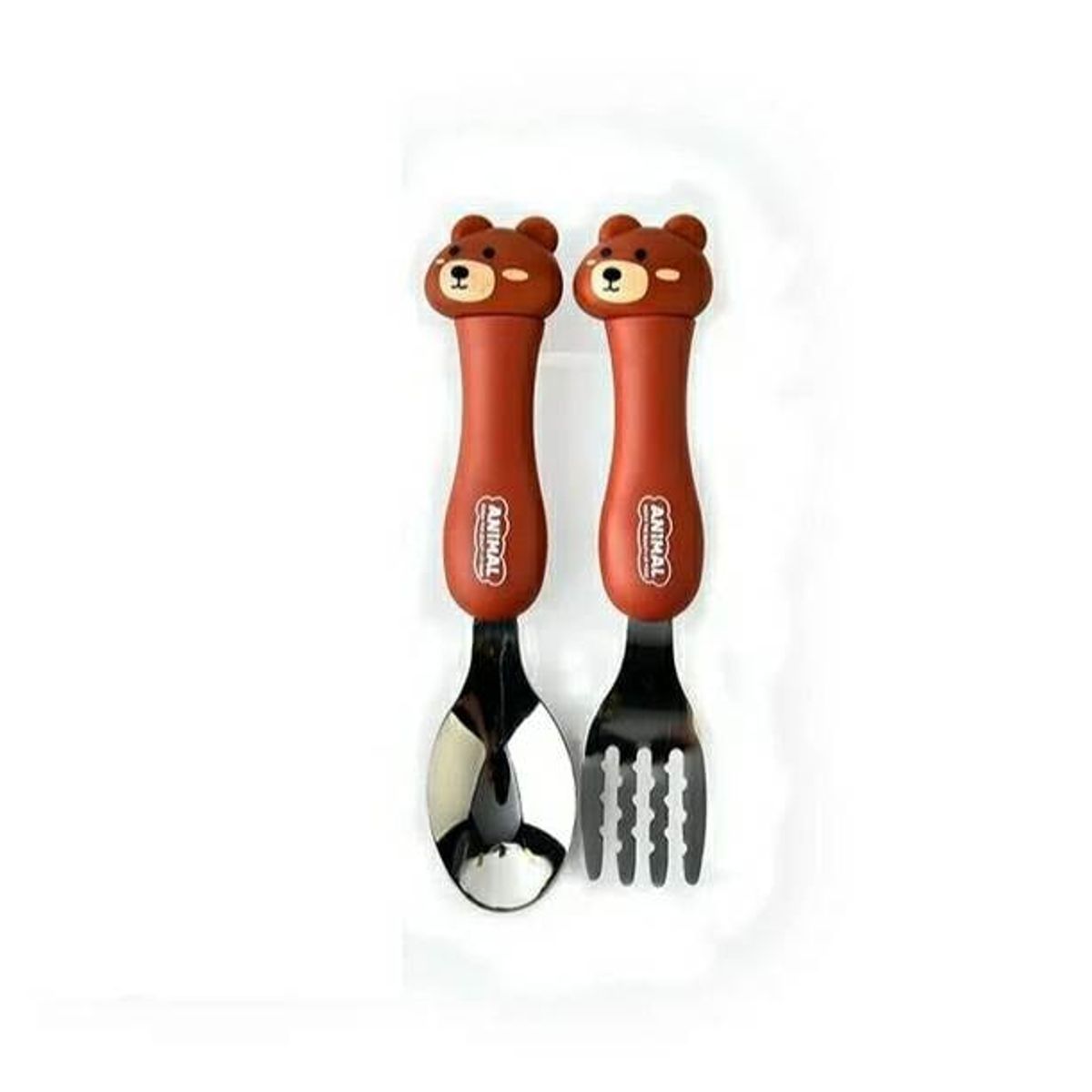 GENERICO - Set cuchara y tenedor lindo de  para niños