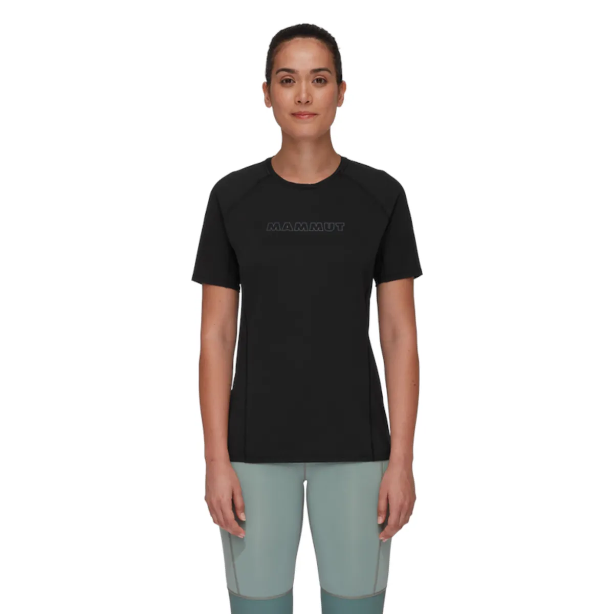 MAMMUT - Primera Capa Selun Fl T-Shirt Logo Mujer Negro