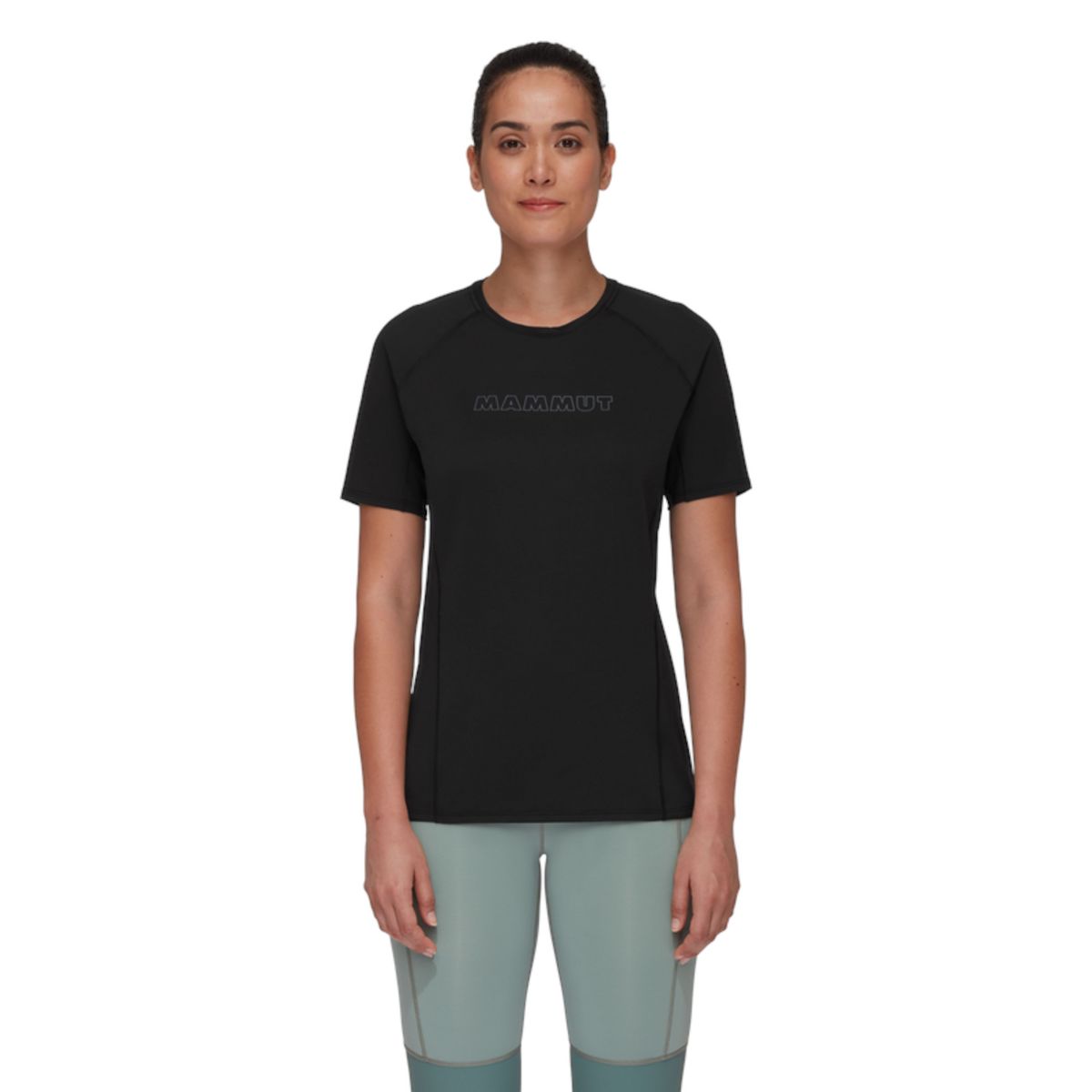 MAMMUT - Primera Capa Selun Fl T-Shirt Logo Mujer Negro