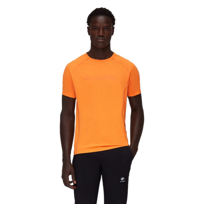 MAMMUT - Primera Capa Selun Fl T-Shirt Logo Hombre Naranja
