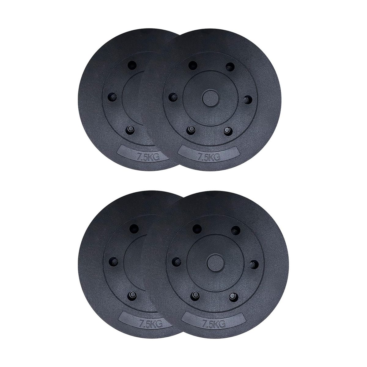 GENERICO - 4 Disco Para Barra 7.5 Kg pvc Preolimpico
