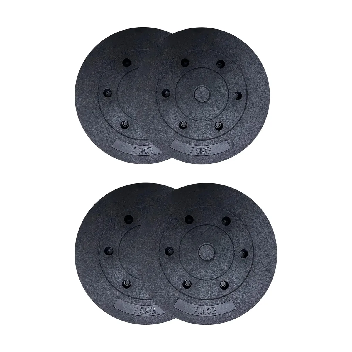 GENERICO - 4 Disco Para Barra 7.5 Kg pvc Preolimpico