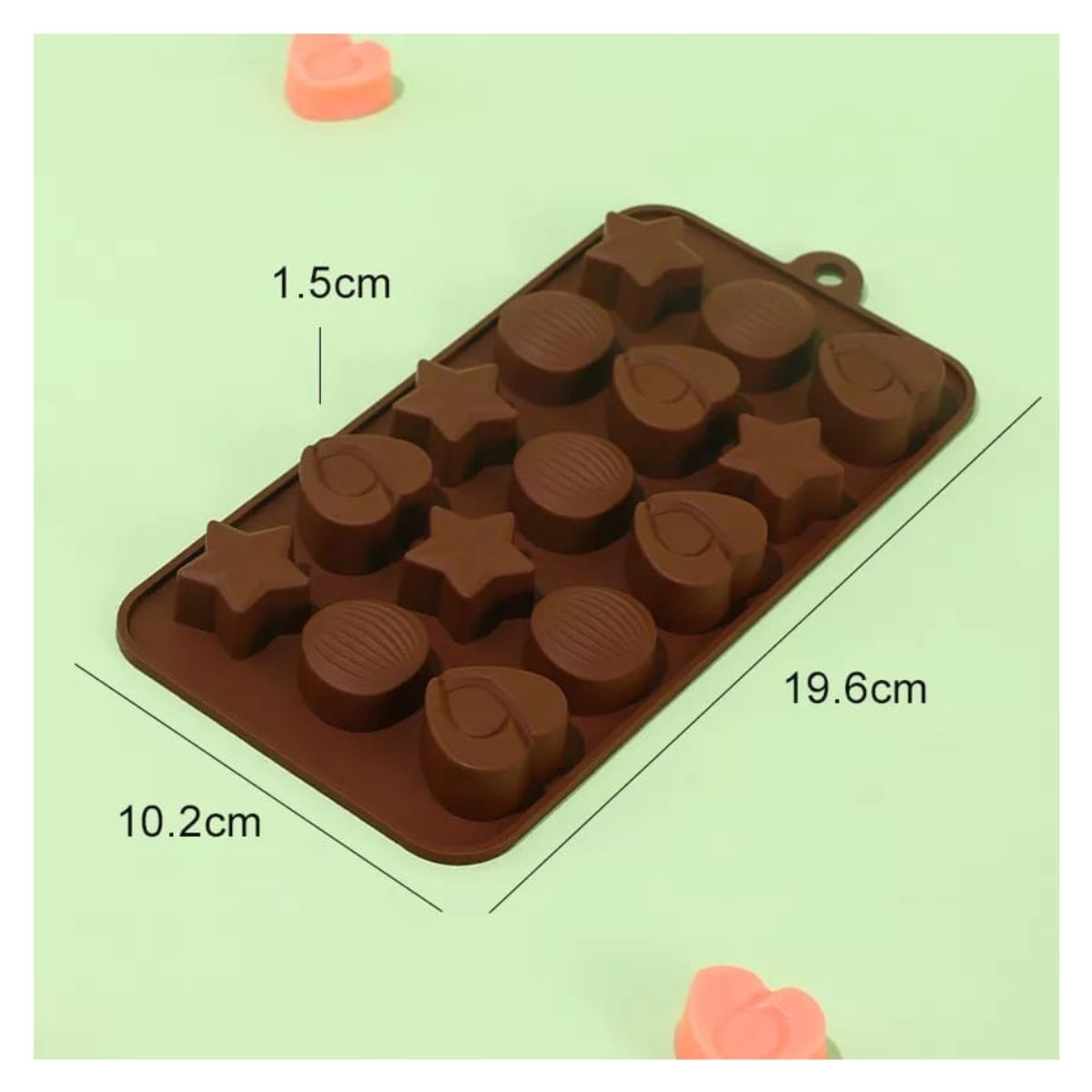 GENERICO - Molde Silicona Para Bombones Chocolate Estrella