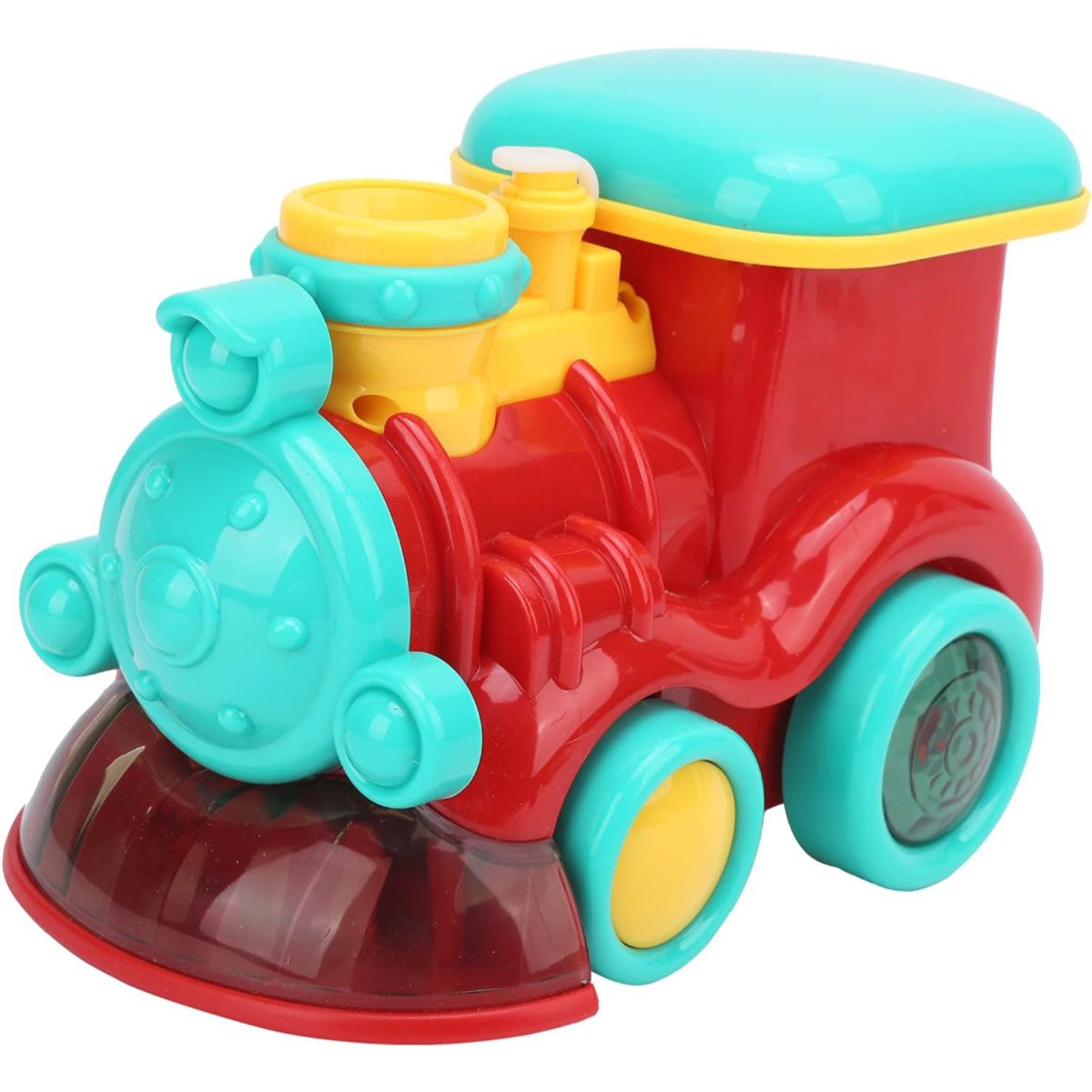 SPACEZAT - Tren Lanzador de Burbujas con Luces y Sonidos Rojo