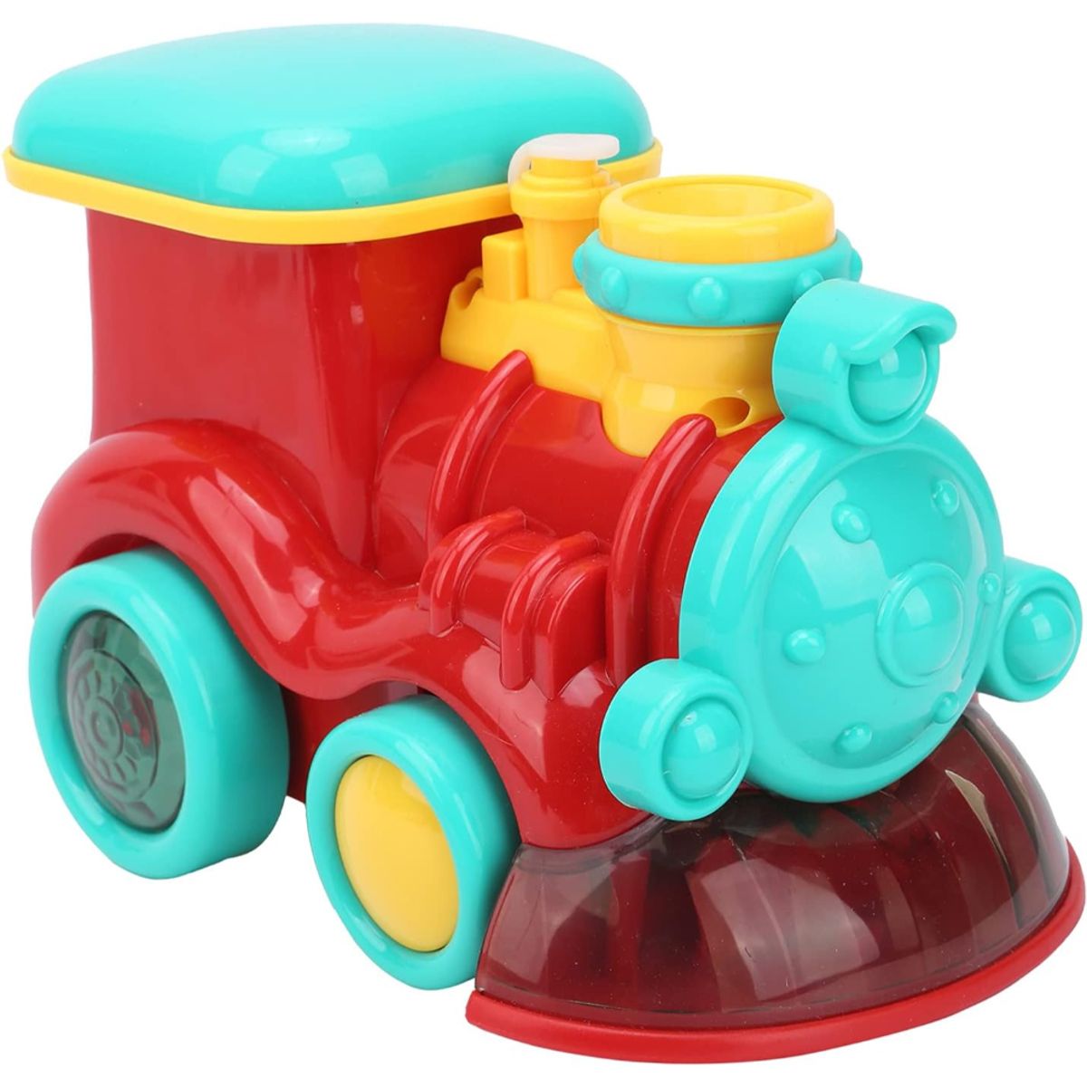 SPACEZAT - Tren Lanzador de Burbujas con Luces y Sonidos Rojo