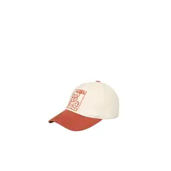 SCALPERS - Gorra Bicolor Flocada Terracotta
