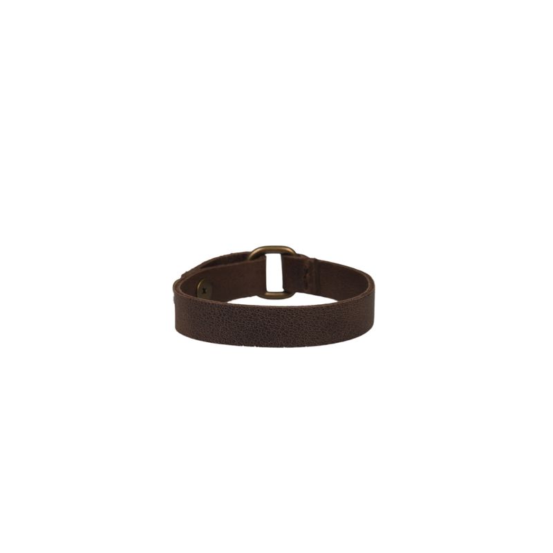SCALPERS - Pulsera Piel Hebilla Brown
