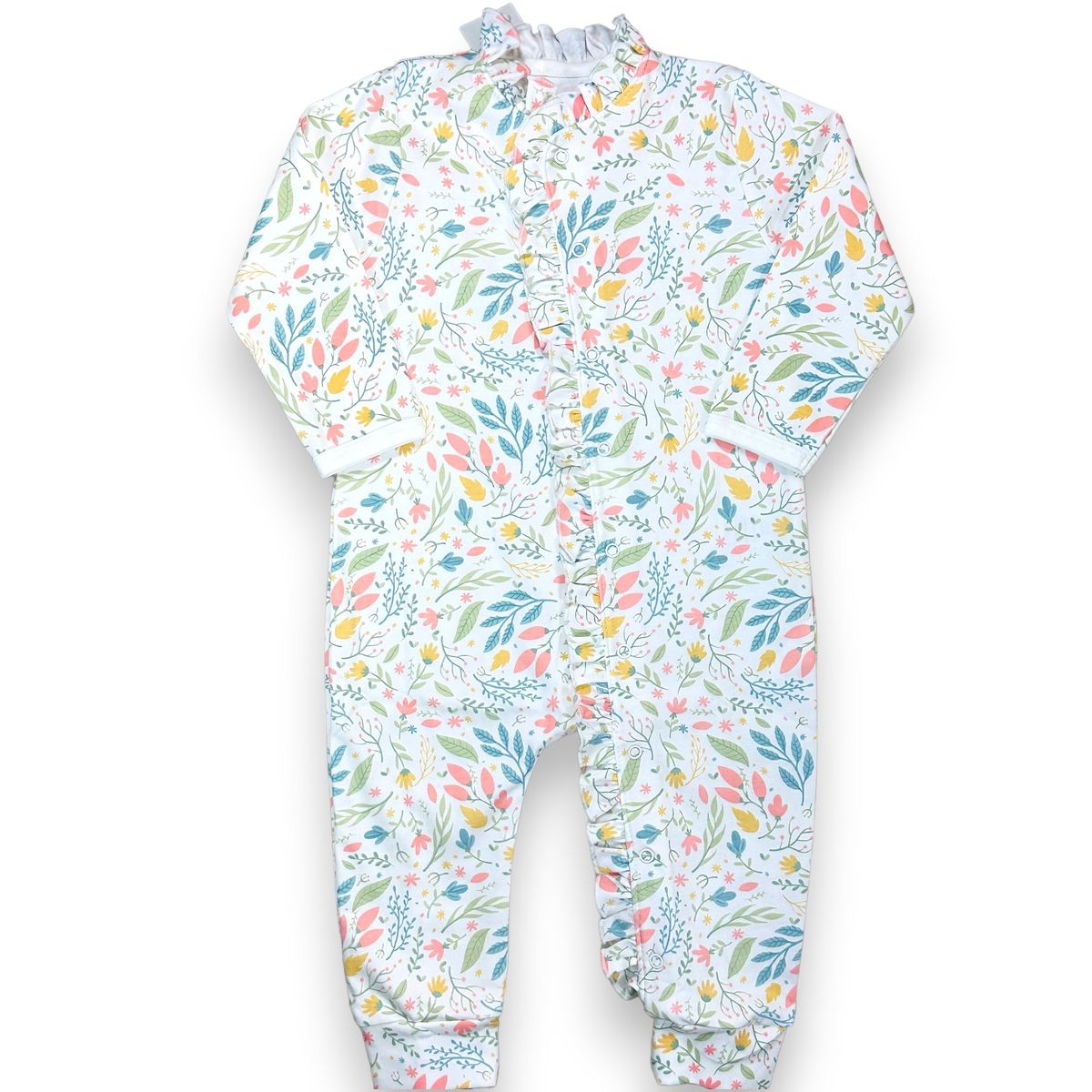 LANDARE - ENTERITO ALGODÓN PIMA FLOREADO CON VUELITOS LANDARE