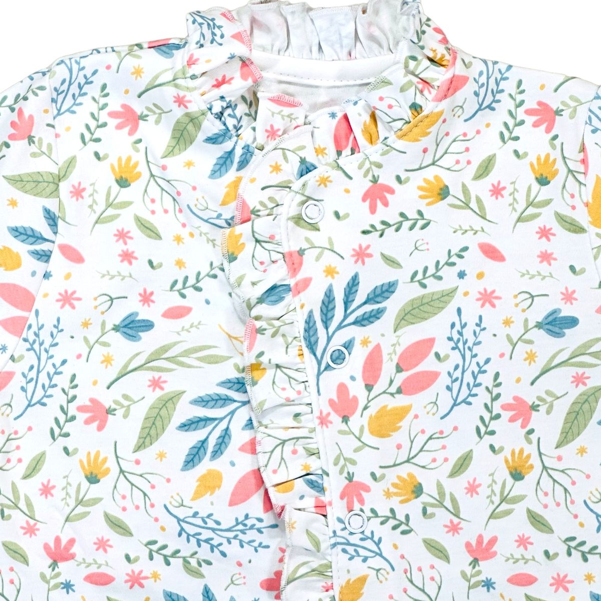 LANDARE - ENTERITO ALGODÓN PIMA FLOREADO CON VUELITOS LANDARE