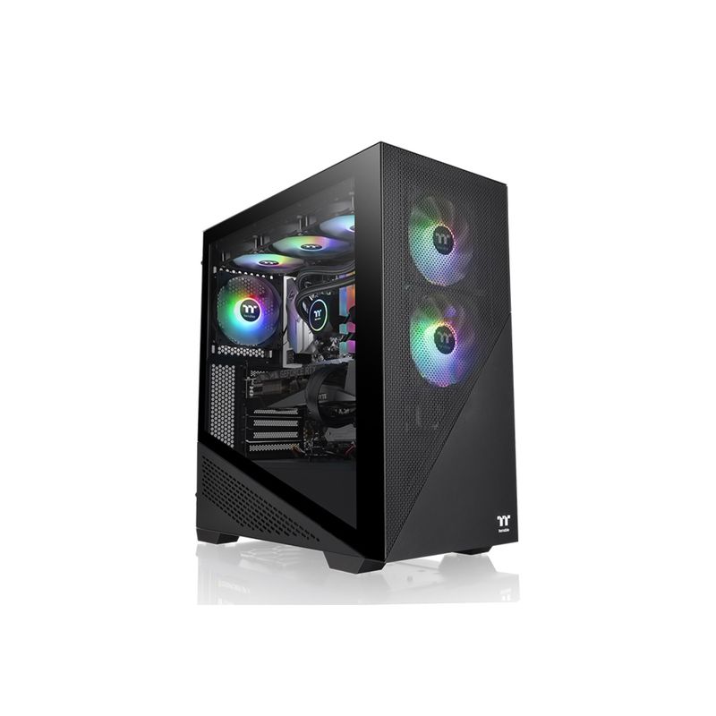 THERMALTAKE - Gabinete Gamer Thermaltake Divider 370 TG ARGB ATX 3 FAN THERMALTAKE