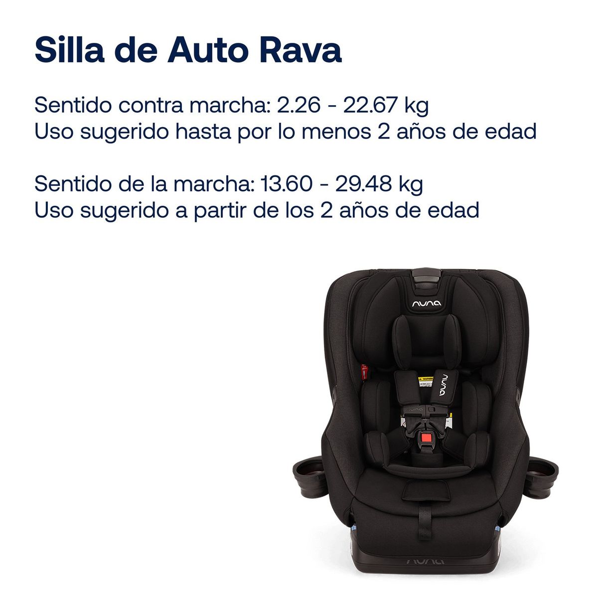 NUNA - Silla de auto convertible RAVA Caviar