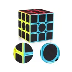 ARTIDIX - Cubo rotación y entretenimiento 3x3 Negro colores NEÓN PB-C2