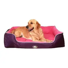 MASCAN - Cama Reversible Doble Color Perro Talla S Morado