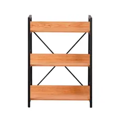 SPAZZIO - Repisa 3 posiciones Iron Line natural 60x35x85 cm - Crema