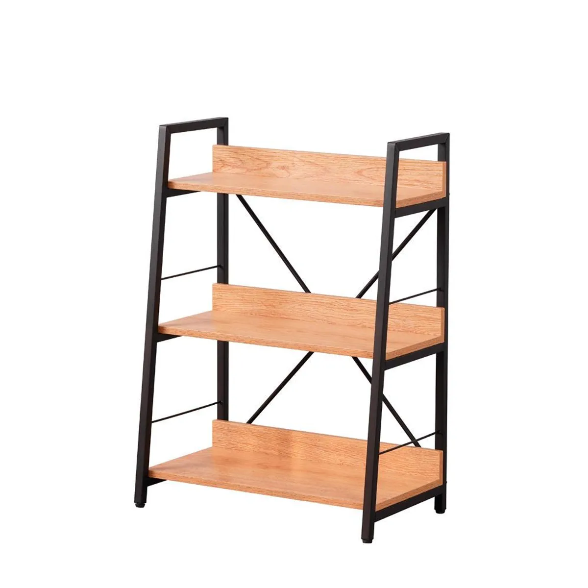 SPAZZIO - Repisa 3 posiciones Iron Line natural 60x35x85 cm - Crema