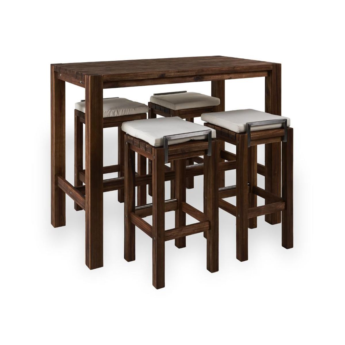 SPAZZIO - Set bar Río 4 pisos café mate