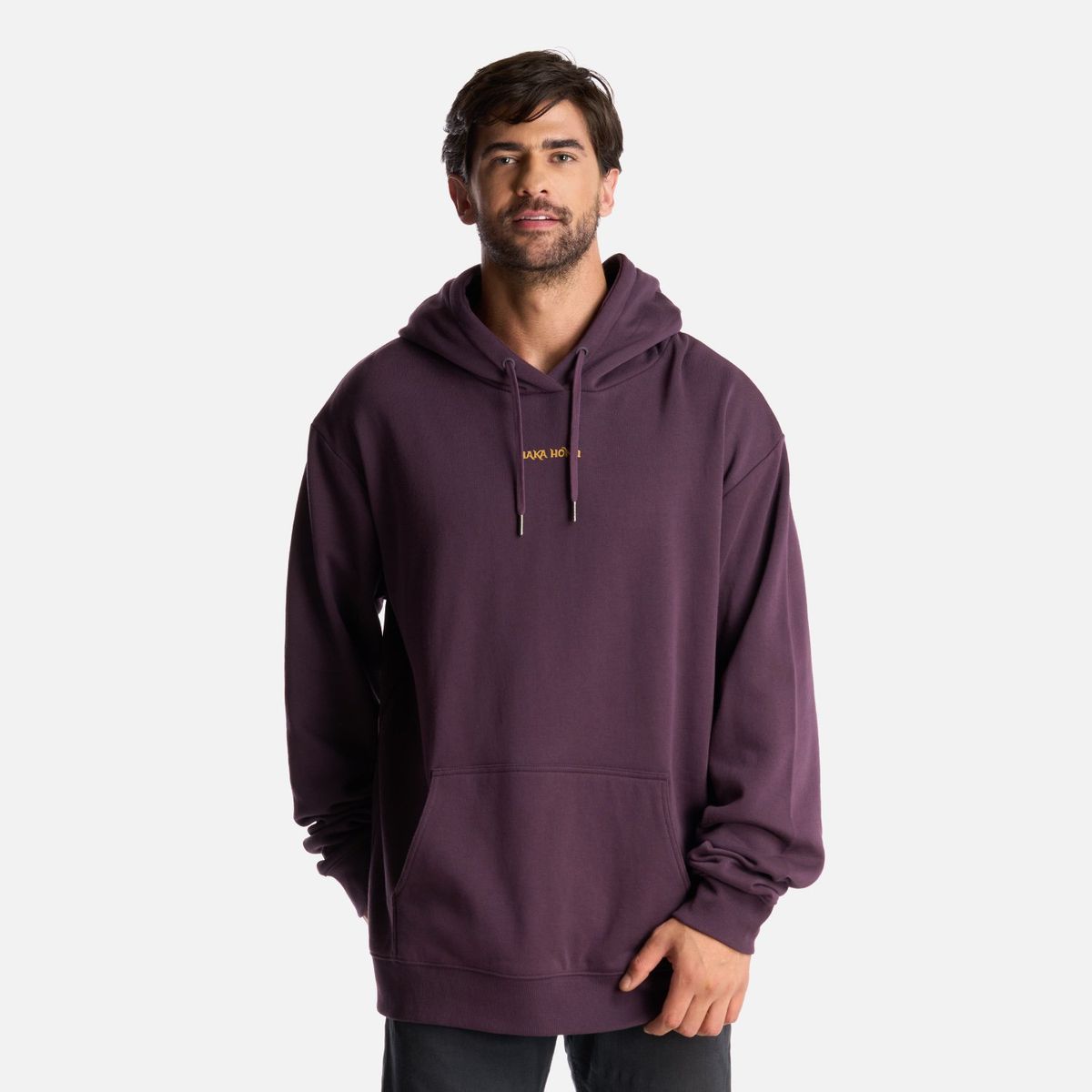 HAKA HONU - Polerón Hombre Canguro Morado Oscuro Haka Honu