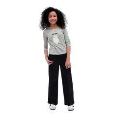 GAP - Polera Gato Lentejuela Manga Larga Niña Gris