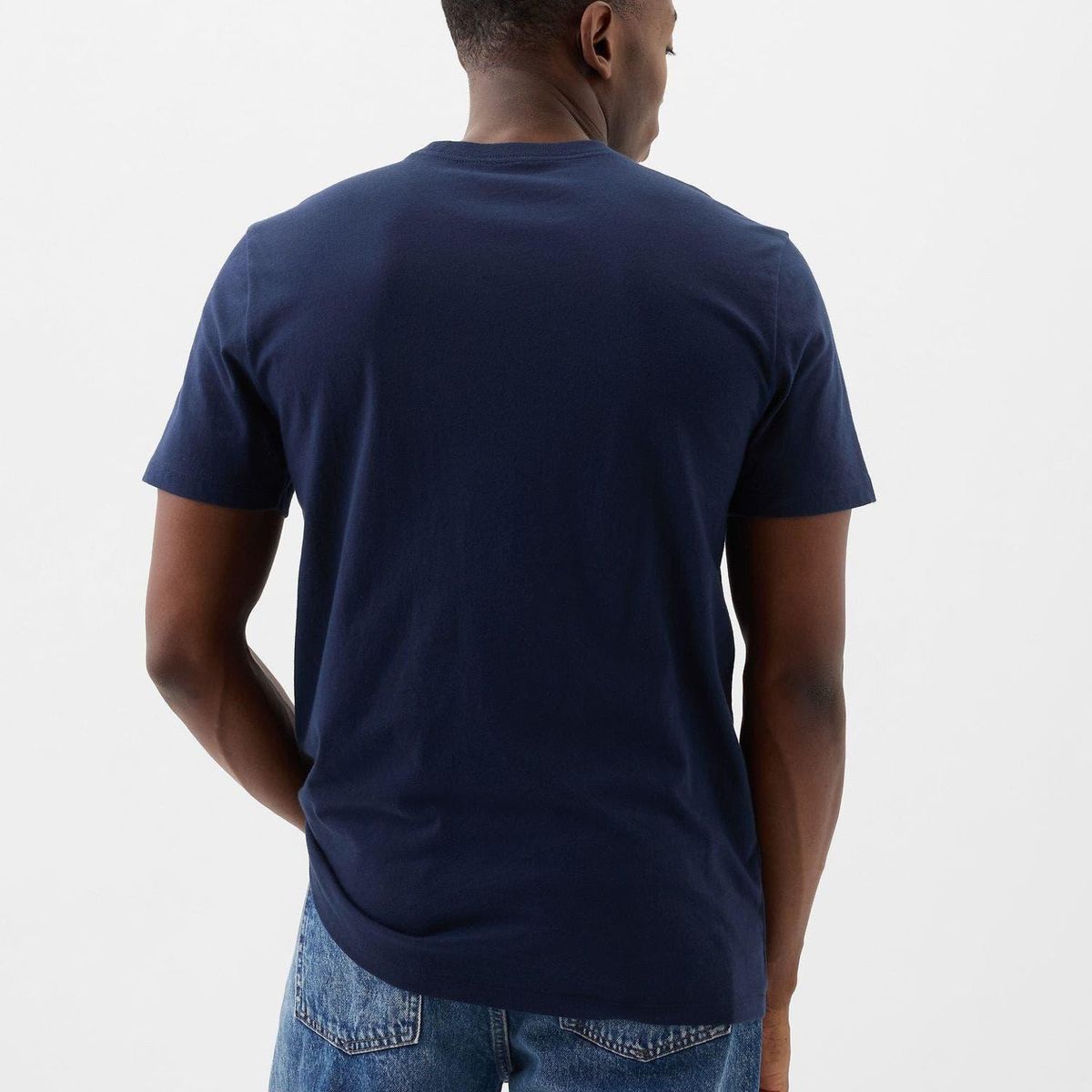 GAP - Polera Logo Tapestry Manga Corta Azul