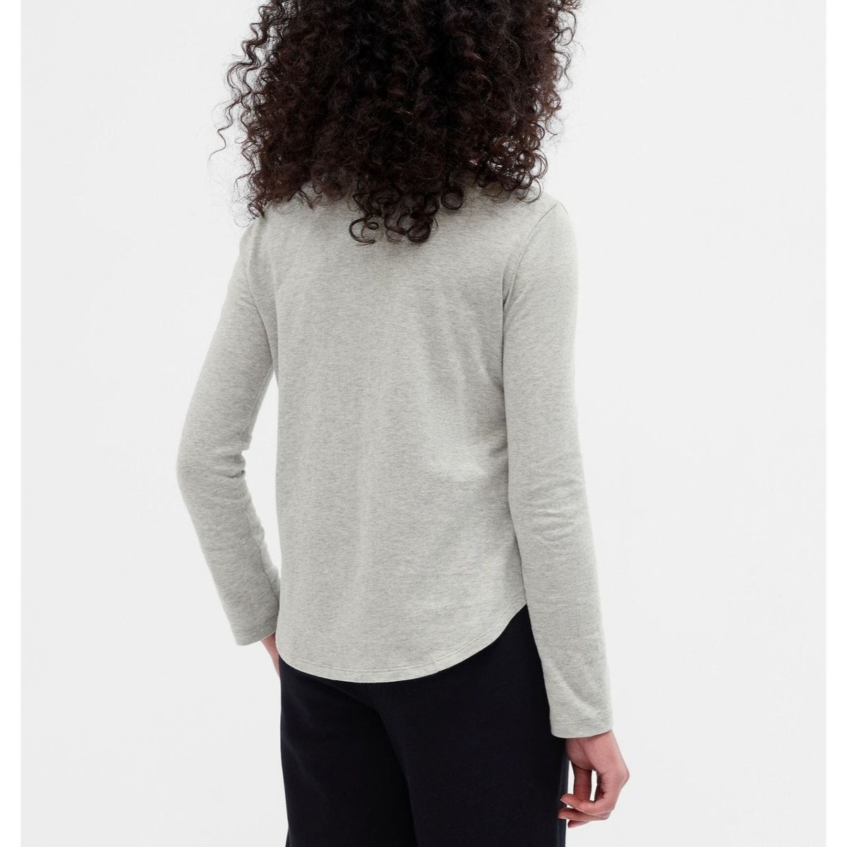 GAP - Polera Gato Lentejuela Manga Larga Niña Gris