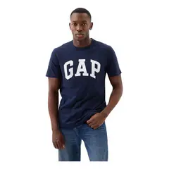GAP - Polera Logo Tapestry Manga Corta Azul