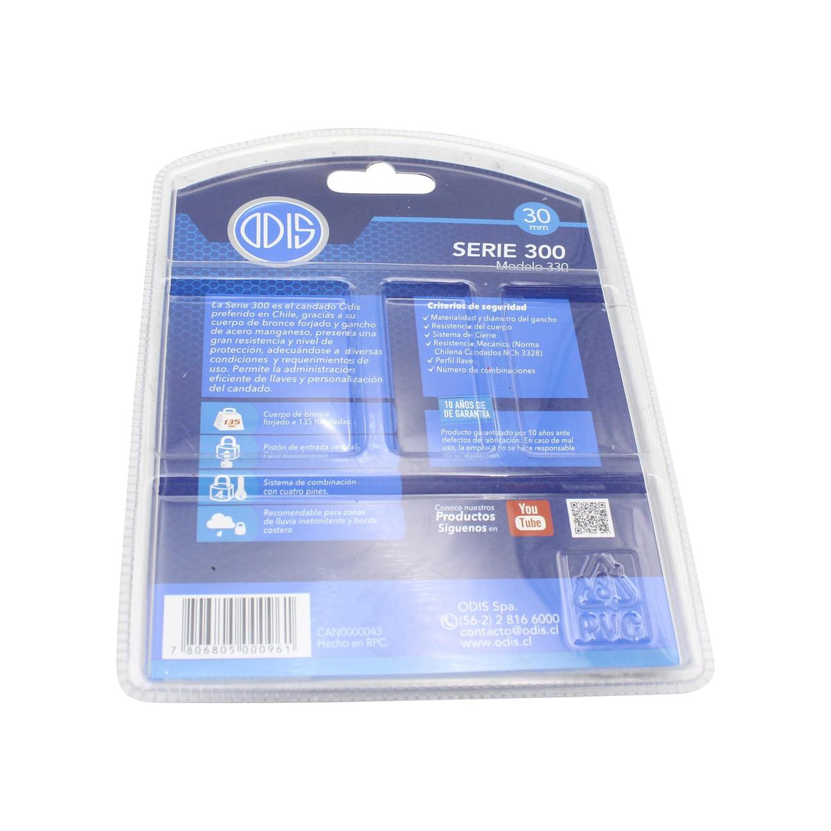 ODIS - Candado Odis Modelo 330 Profesional