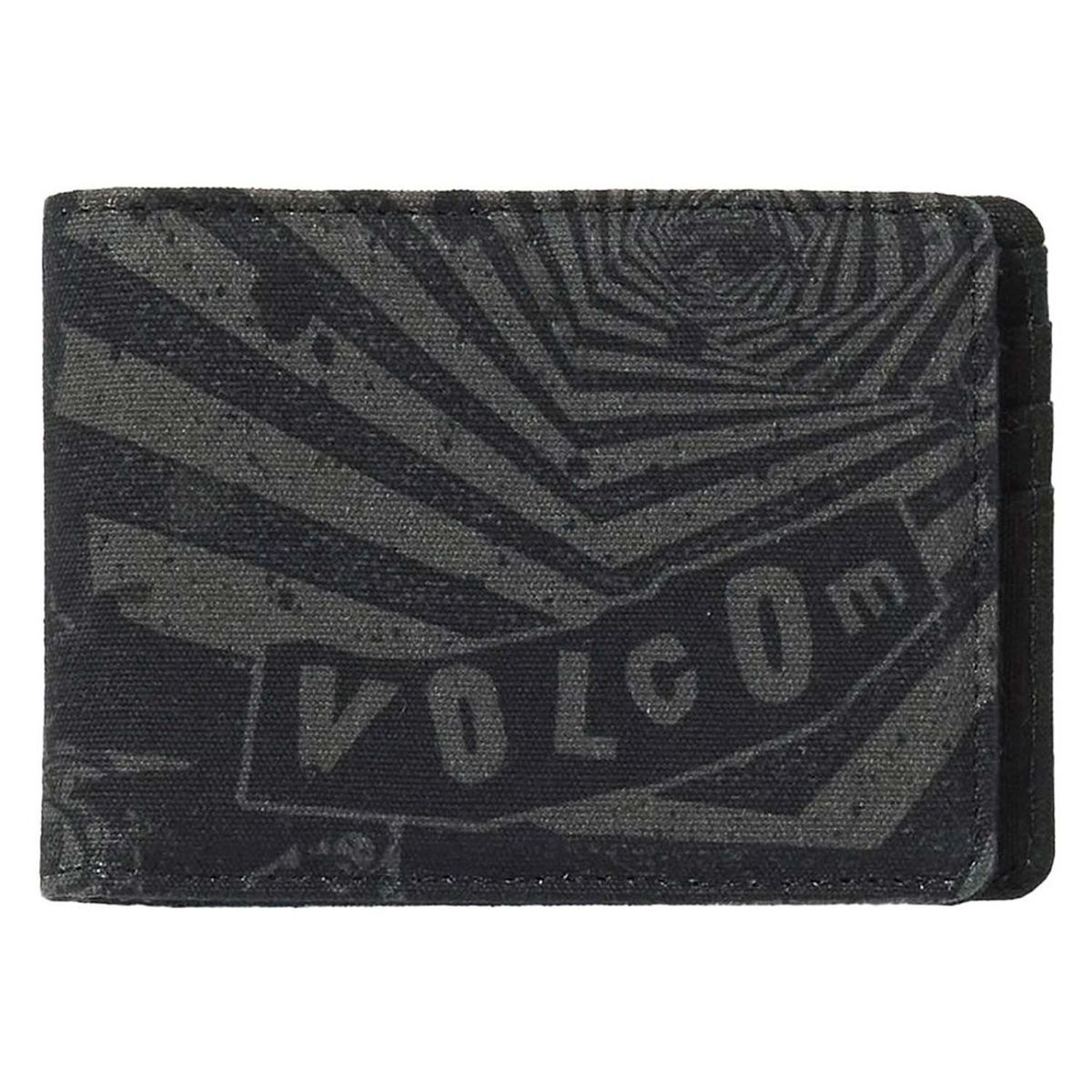 VOLCOM - Billetera Post Bifold Negro Hombre Volcom