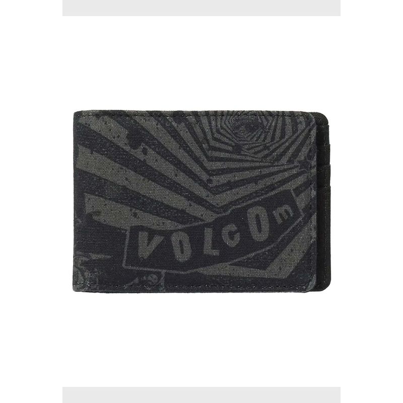 VOLCOM - Billetera Post Bifold Negro Hombre Volcom