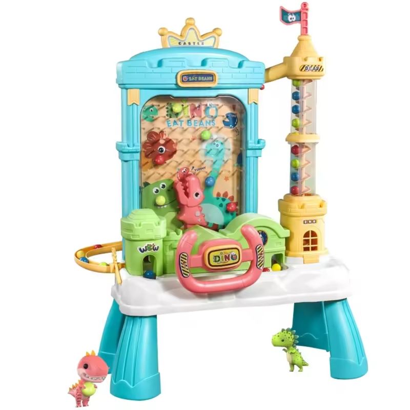 SPACEZAT - Dino-Laberinto Juego de Agarrar Bolitas Luces y Sonidos Azul