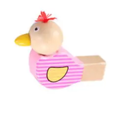 ARTIDIX - Silbato de madera de juguete diseño de pajarito infantil PB-C11