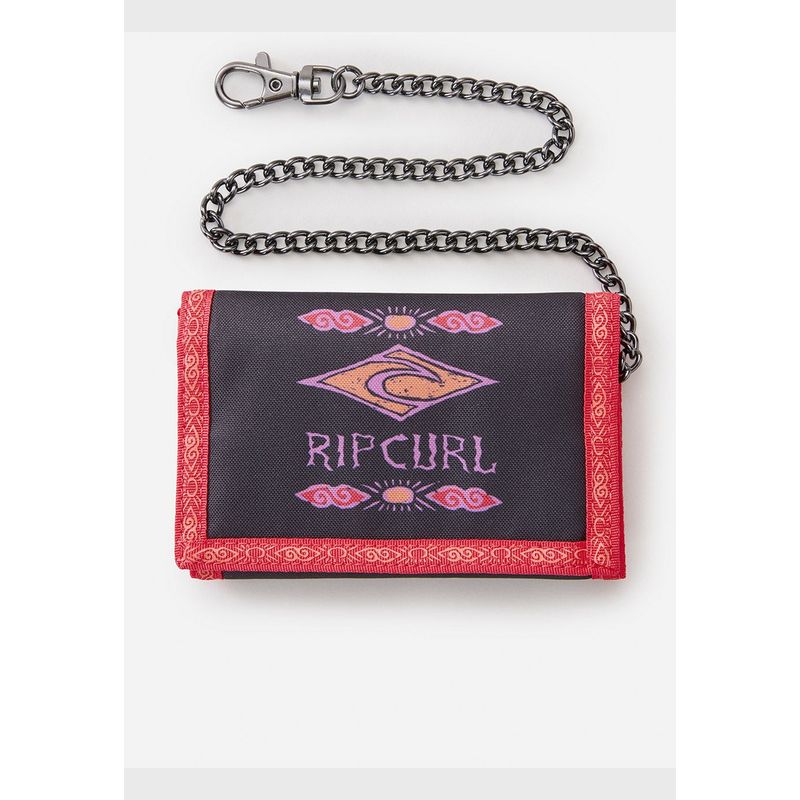 RIP CURL - Billetera Diamond Chain Negro Hombre Rip Curl