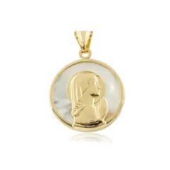 ELLA JOYAS - Medalla Virgen Nácar Mediana 17mm