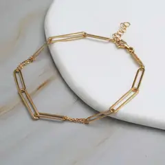 ELLA JOYAS - Pulsera Clip Especial Oro 18k
