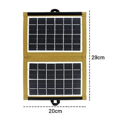 Imagen 2 del producto Panel Solar Portátil Plegable 7w Camping Doble