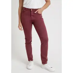 CANADIENNE - Jeans De Mujer Modelo Charlot Color Burdeo