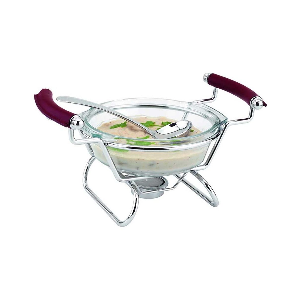 REGENT - Fuente Con Cuchara Redonda Vidrio