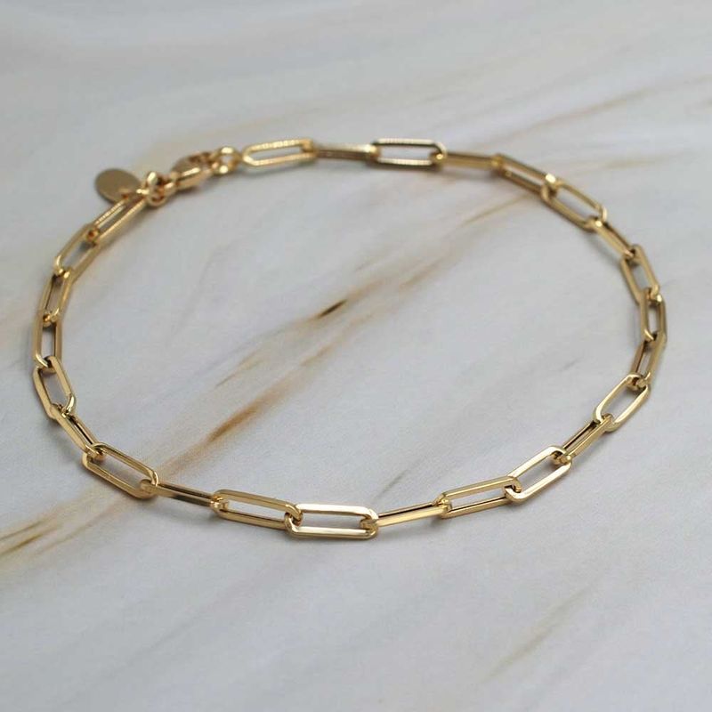 ELLA JOYAS - Pulsera Clip Oro 18k
