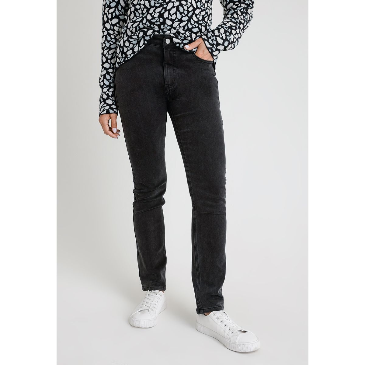 CANADIENNE - Jeans De Mujer Modelo Charlot Color Negro Canadienne