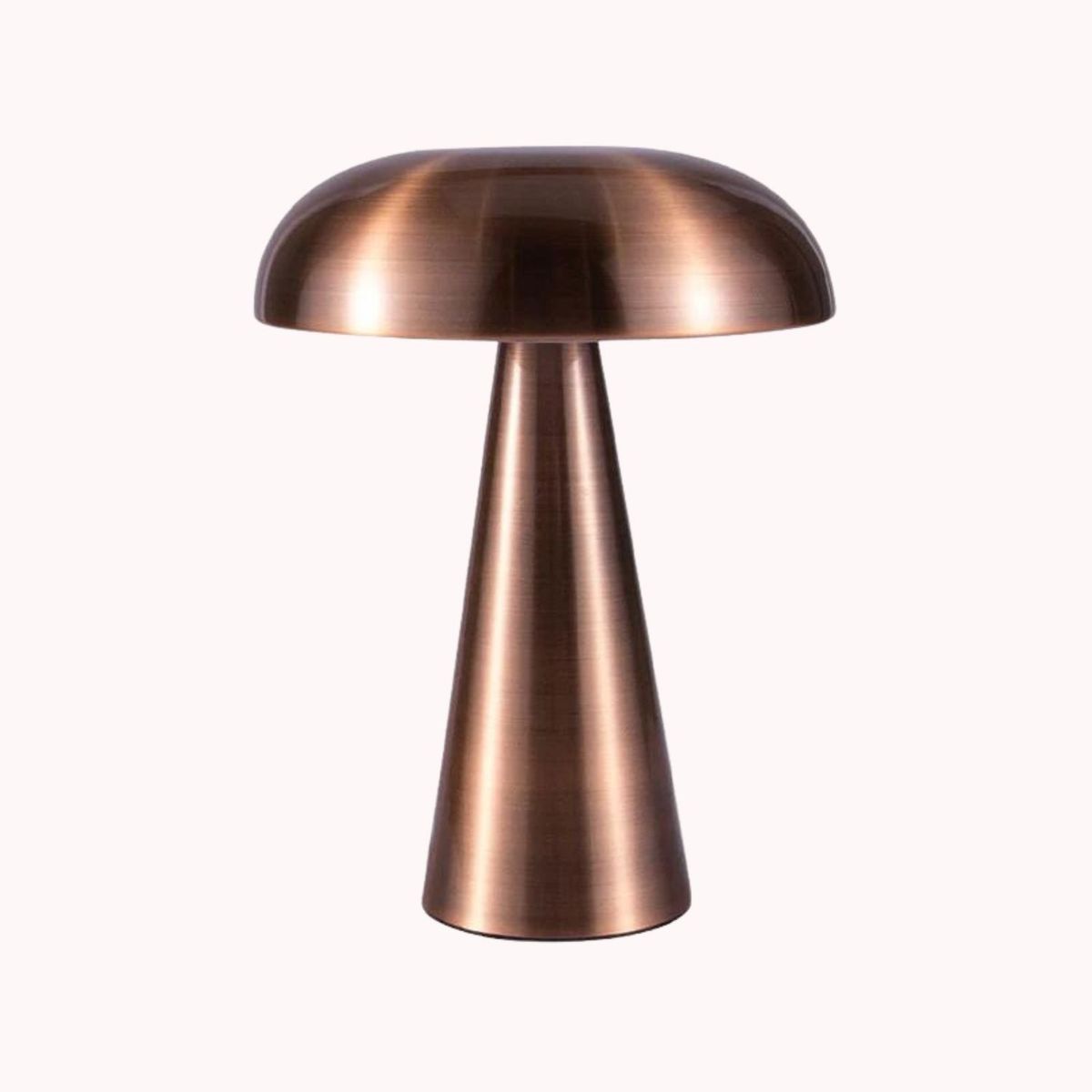 SANTU HOME & DECO - Lámpara Led de Mesa Recargable Oro Rosa