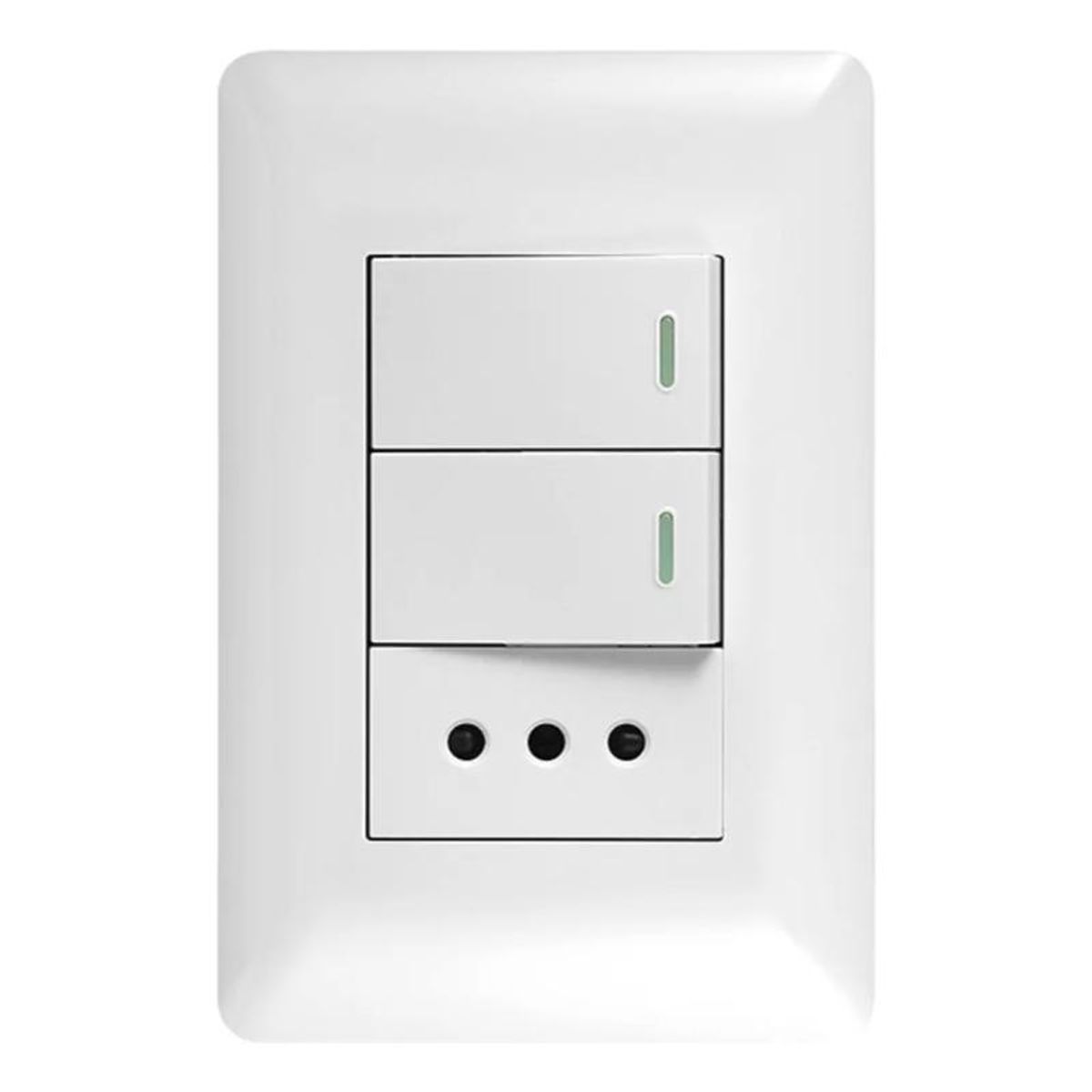 GENERICO - Tomacorriente Con Doble Apagador 10a 250v