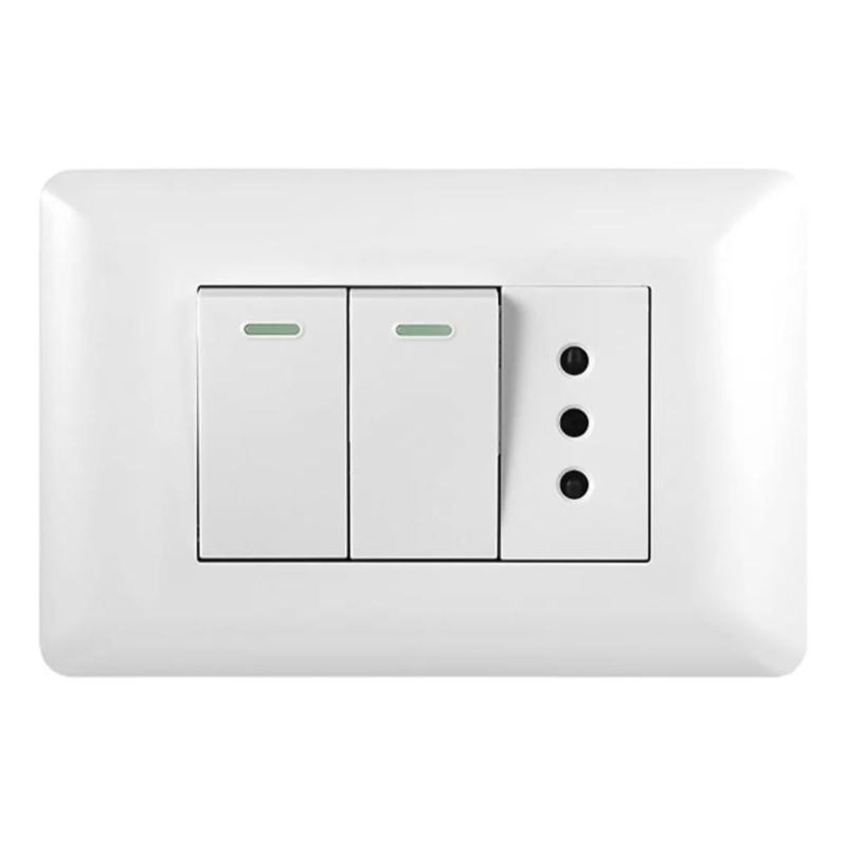 GENERICO - Tomacorriente Con Doble Apagador 10a 250v