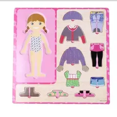 GENERICO - Tabla Didáctica De Encaje Ropa Niña