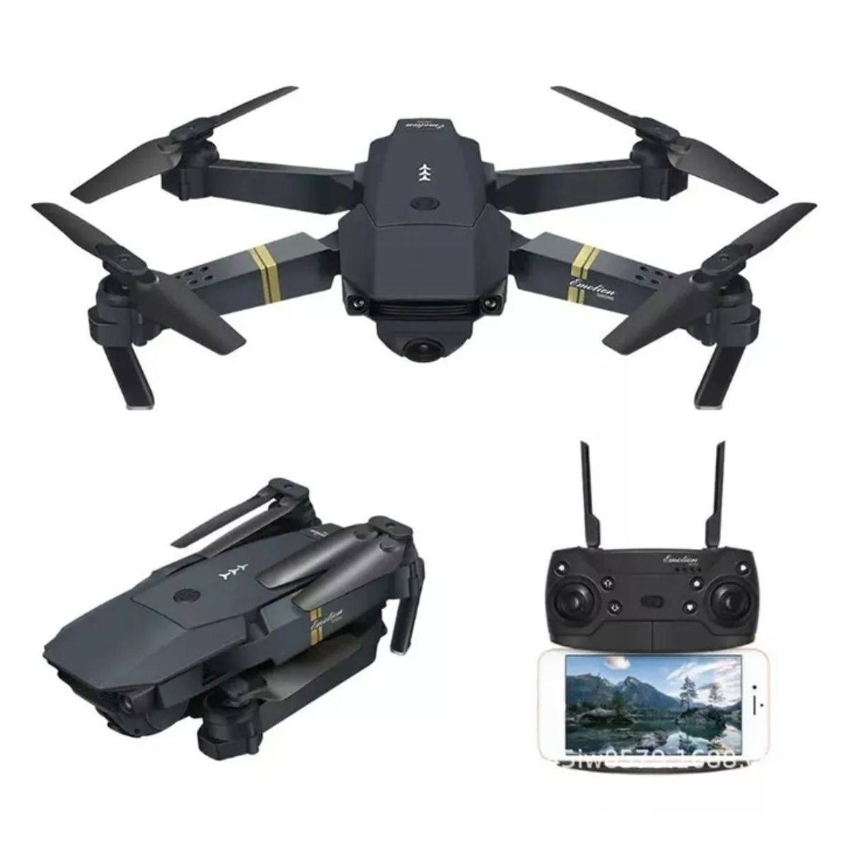 GENERICO - Drone 4k Profesional Dual Cámara Wifi Fpv 998 Pro. Color Negro