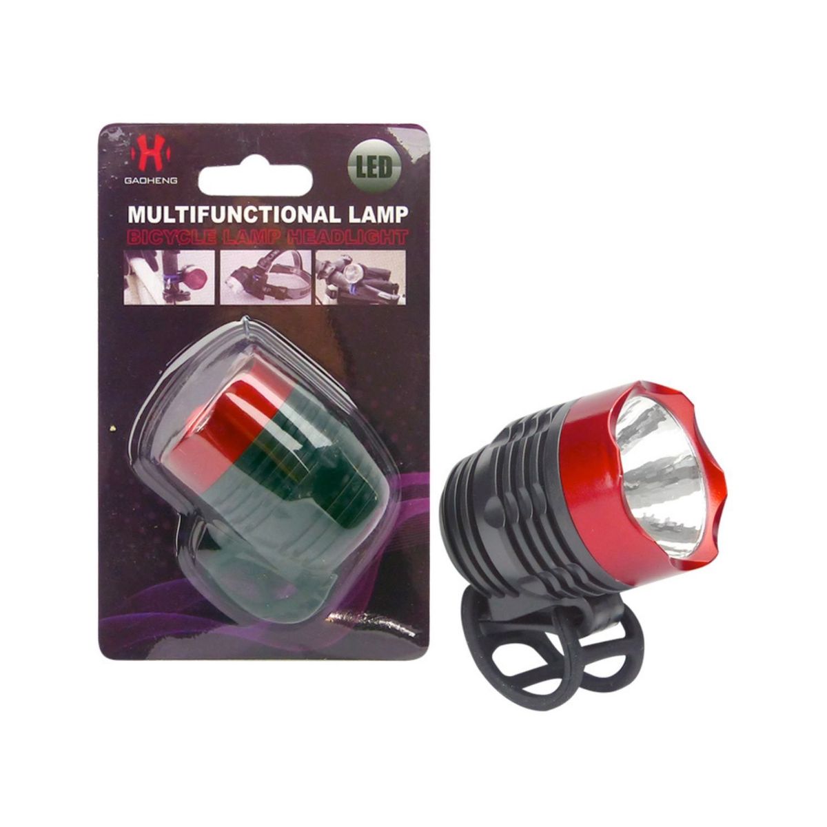 GENERICO - Luz Bicicleta Delantera Foco LED 3w Impermeable a Pilas