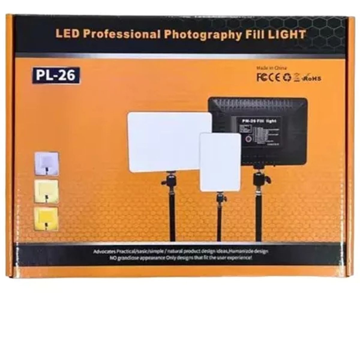 GENERICO - Panel Estudio Luz De Relleno Pl-26 Panel Video Fotografía Cuperstorecl