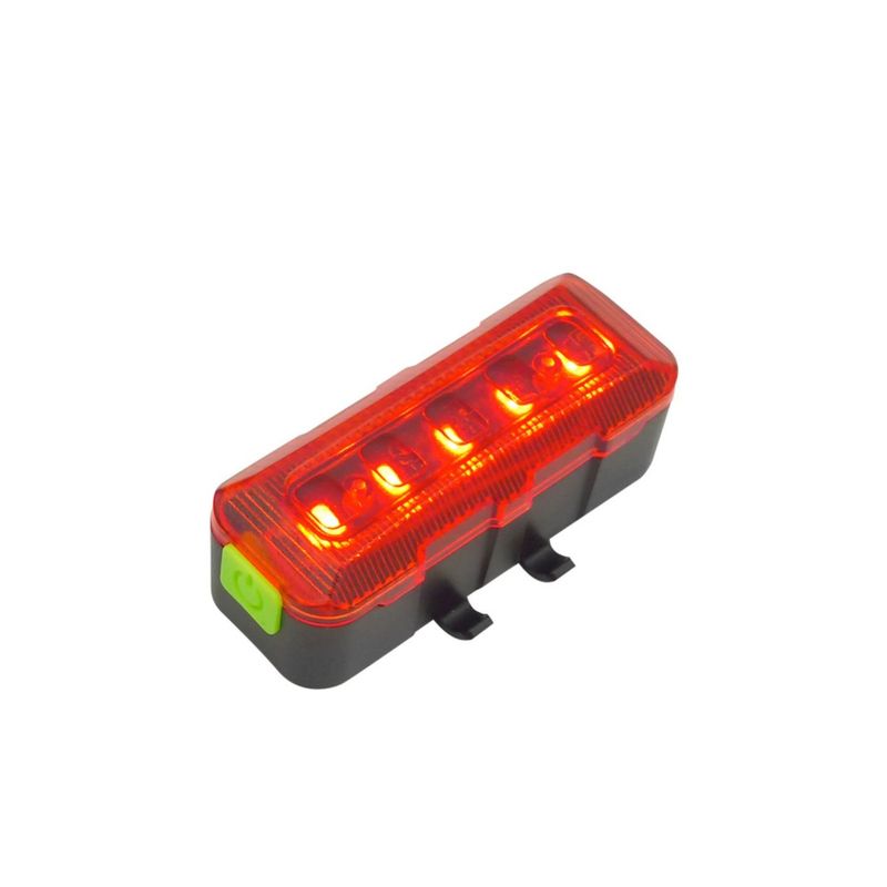 GENERICO - Luz LED Trasera para Bicicleta Scooter 5 LED a Pilas