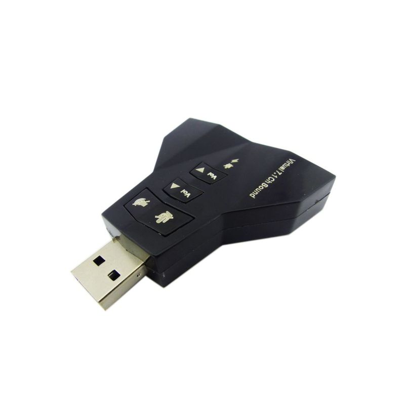 GENERICO - Adaptador Audio Doble Micrófono y Audio Usb 7.1 PC Notebook
