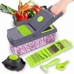 GENERICO - Rallador Picador Cortador Frutas Y Verduras Multiuso 14 En 1