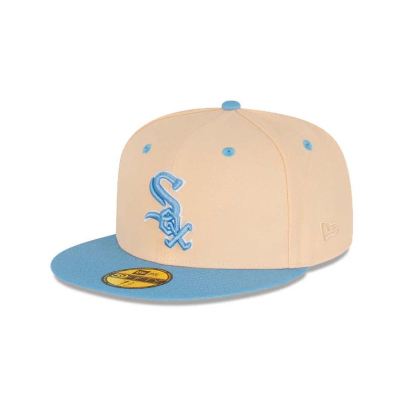 NEW ERA - Gorra 59fifty MLB Chicago White Sox Ice Latte Orange New Era
